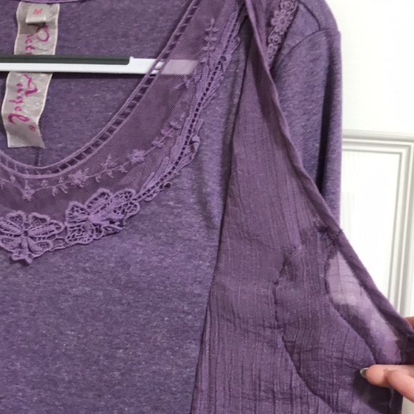 Oh You Pretty Angel!  Adorable purple sweater/tunic style top by Pretty Angel - Picture 8 of 8